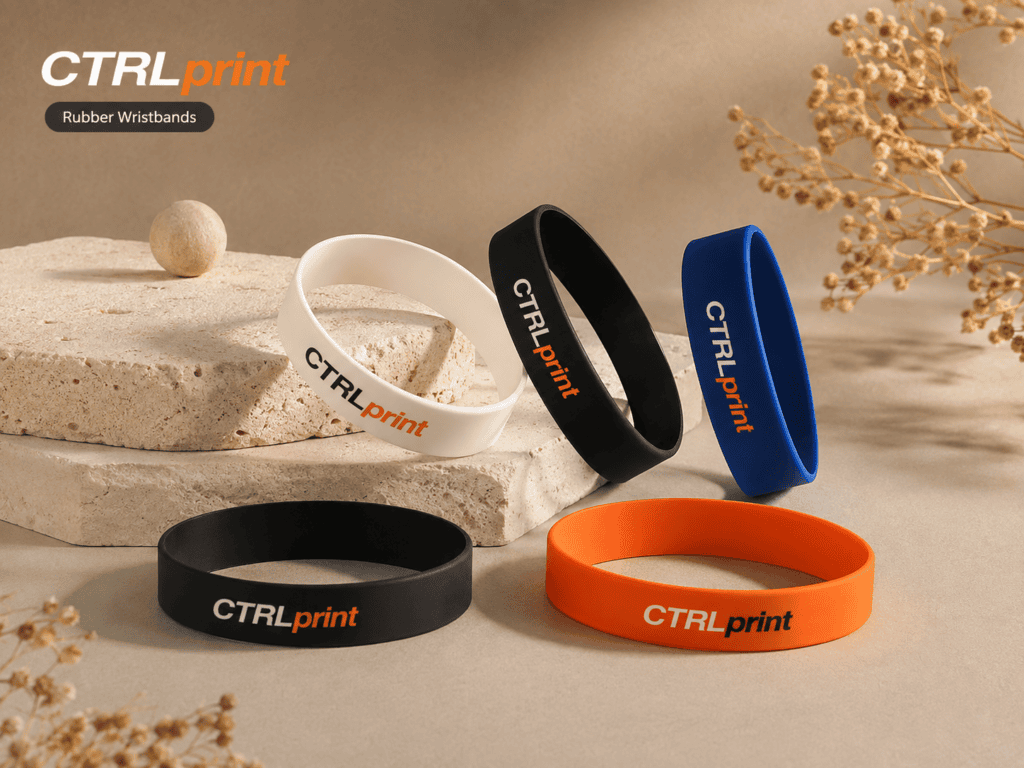 Rubber Wristband Printing by CTRLprint