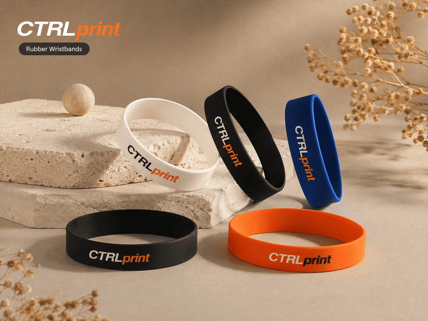 Rubber Wristband Printing by CTRLprint
