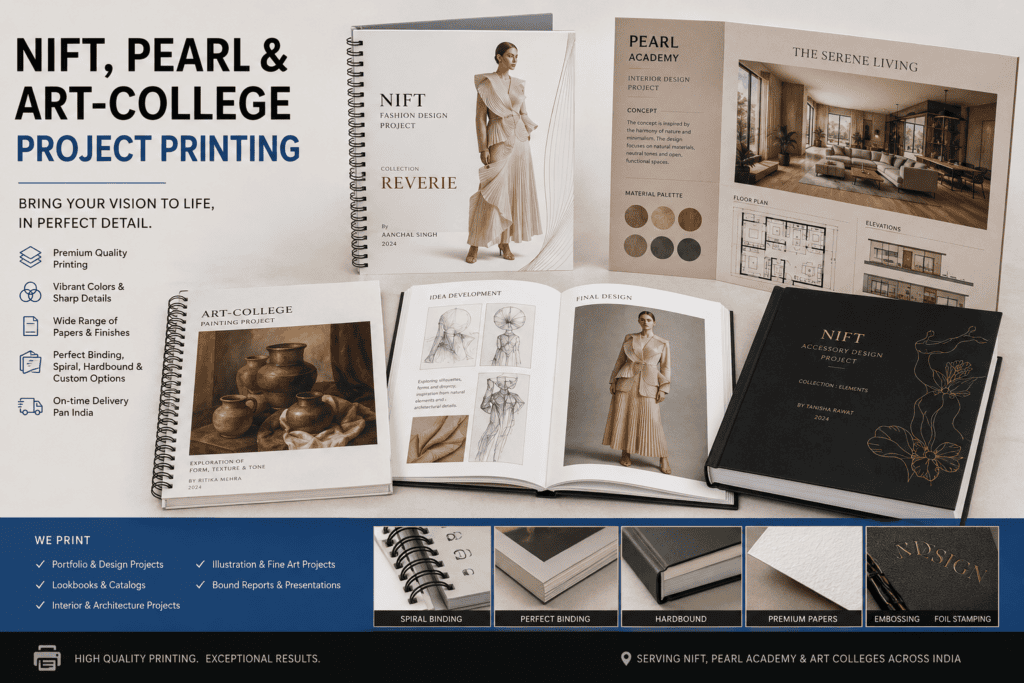 NIFT, Pearl and Art-College Project Printing by CTRLprint